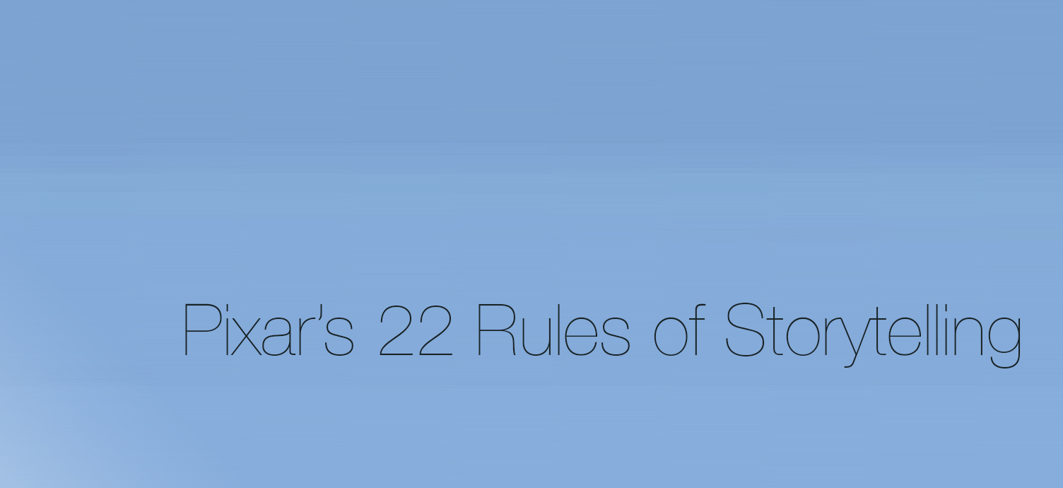 pixar rules of storytelling