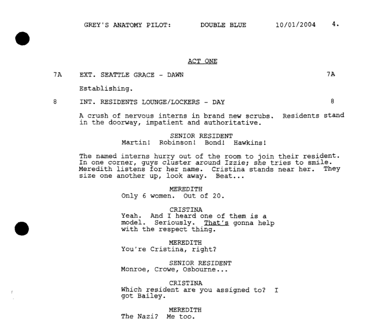 Screenplay Structure Chart