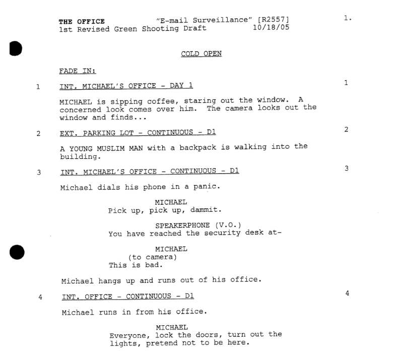 How To Write A Tv Show Script Example