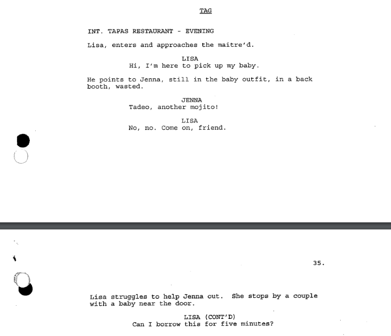 tv show script format