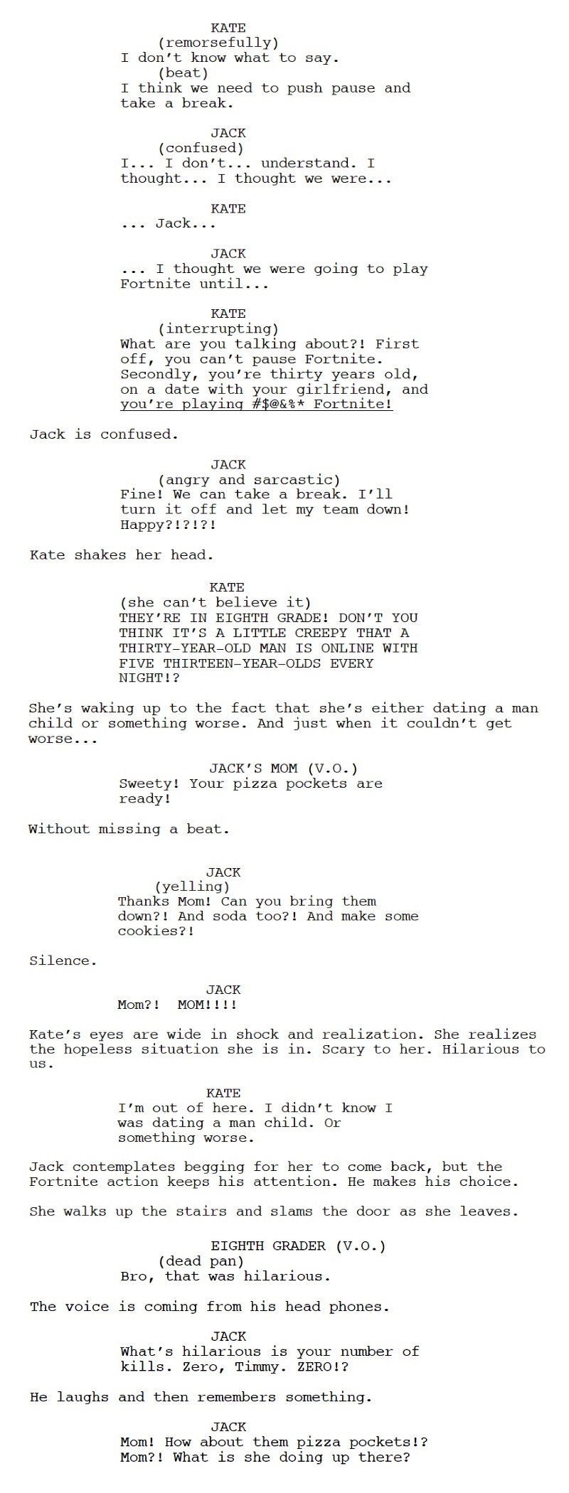 script dialogue between two people