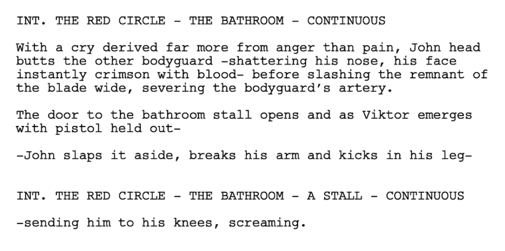 John Wick script