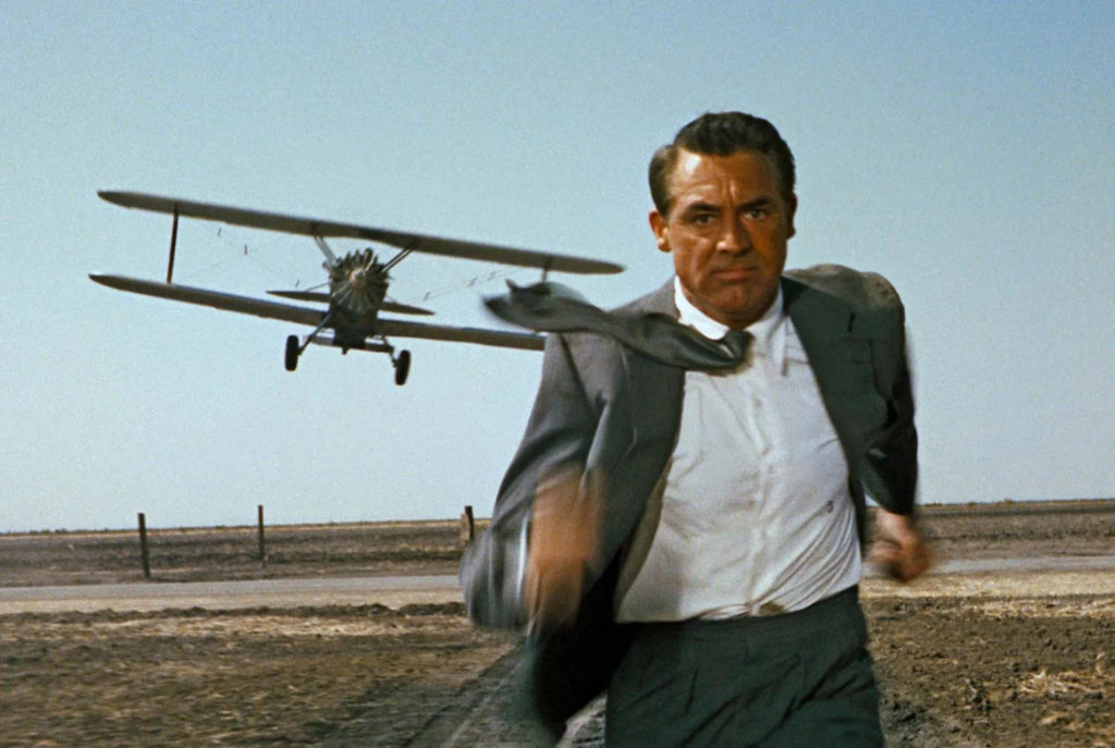 Cary Grant in North By Northwest - action writing prompts