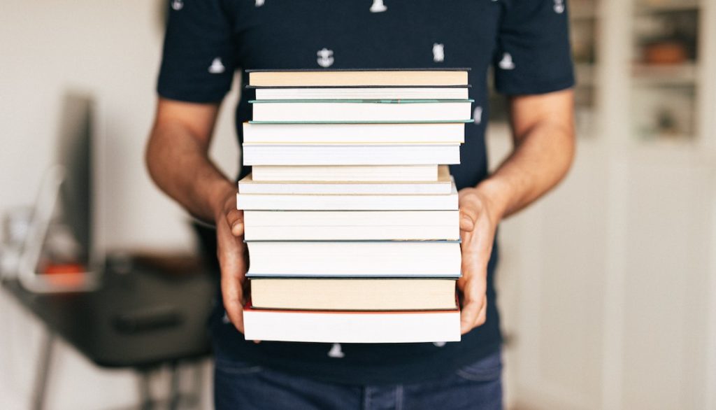 stack of books