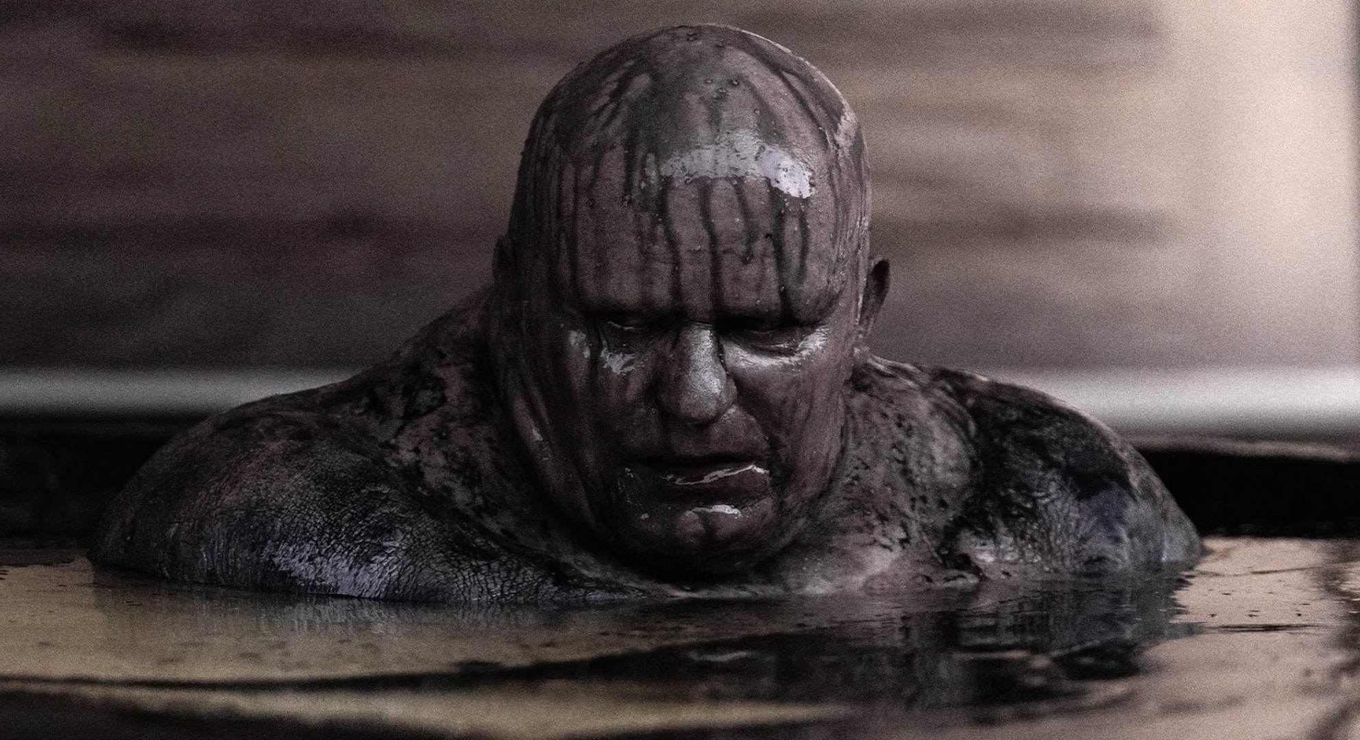 Baron Vladimir Harkonnen (Stellan Skarsgård) emerging from black water in 'Dune: Part One'