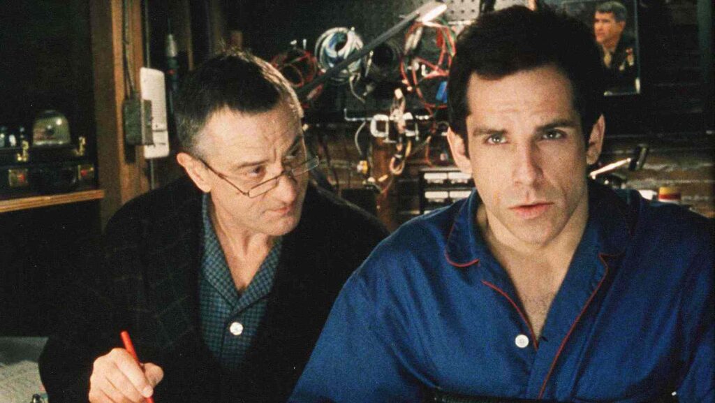 Greg Focker (Ben Stiller) receiving a lie detector test from Jack Byrnes (Robert De Niro) in 'Meet the Parents,' 10 Character Archetypes in Comedies