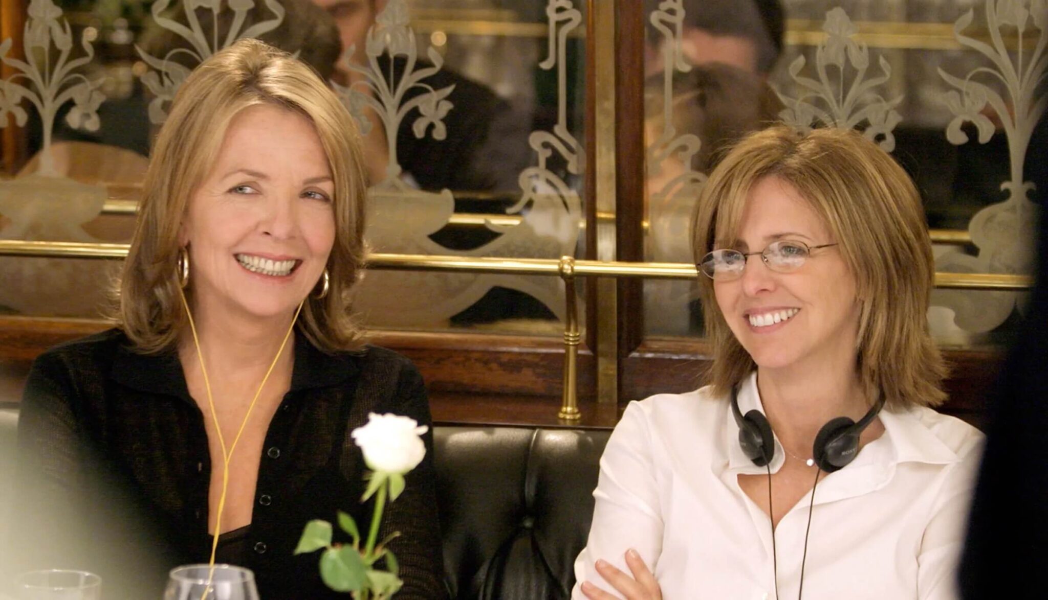 Diane Keaton and Nancy Meyers on the set of 'Something's Gotta Give,' 6 Trademarks of Nancy Meyers Movies