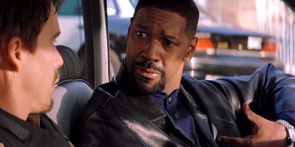 Alonzo Harris (Denzel Washington) in the car in 'Training Day'