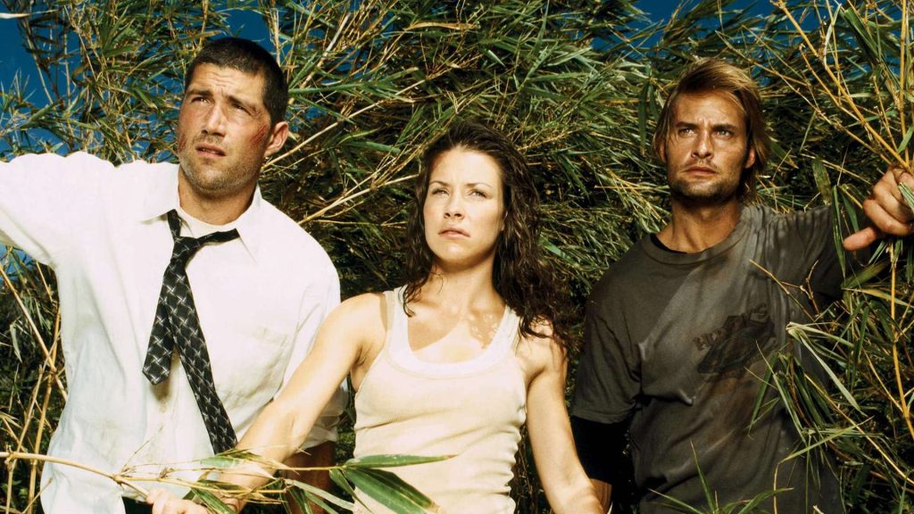 The cast of 'Lost' looking through the palms on the island; 100 Flashback and Flash Forward Prompts