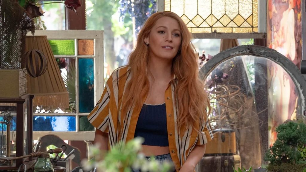 Lily Bloom (Blake Lively) in her flower shop in 'It Ends With Us'