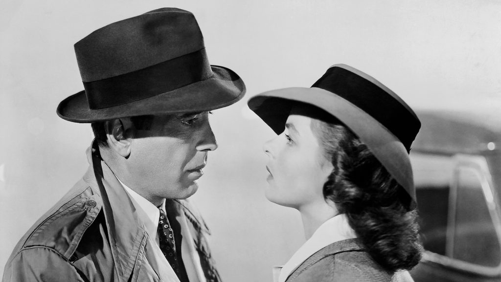 Rick Blaine (Humphrey Bogart) and Ilsa Lund (Ingrid Bergman) in