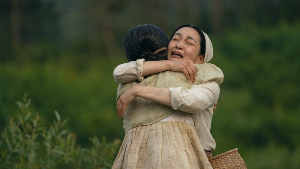 Inji Jeong and Minha Kim in "Pachinko," now streaming on Apple TV+.