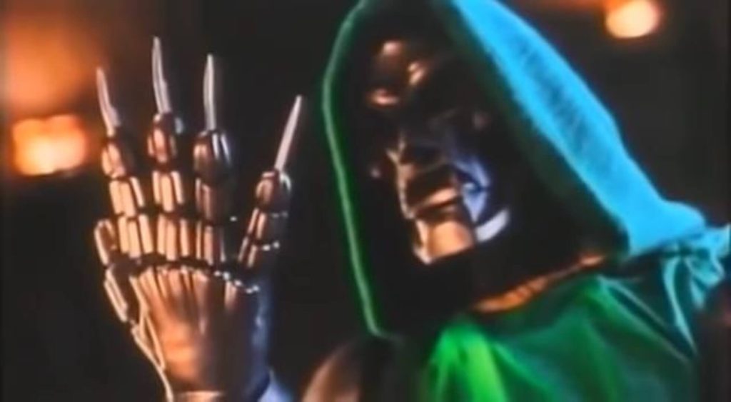 Doom showing off his crawls in 'The Fantastic Four' (1994); Why the First 'Fantastic Four' Movie Was Never Released