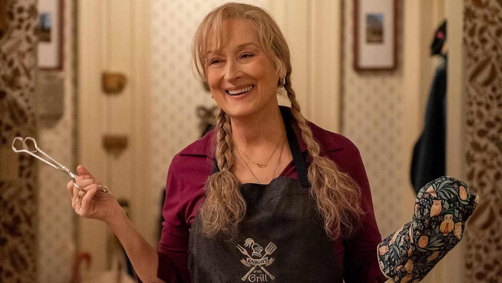 Loretta Durkin (Meryl Streep) cooks in her apartment.