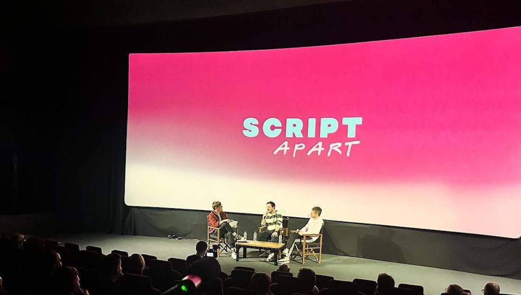 Al Horner hosting a live version of his podcast, Script Apart